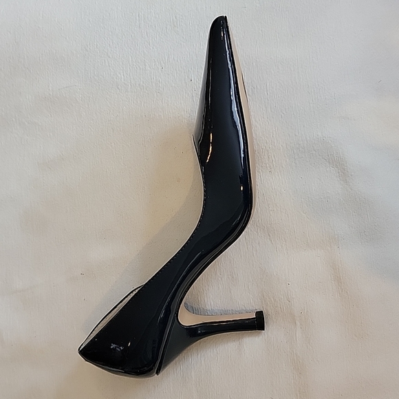 AK Anne Klein 3" heels, PU upper dsrk navy, patent style - Picture 5 of 9